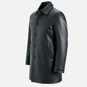 Sicilia Black Leather Coat - image 6