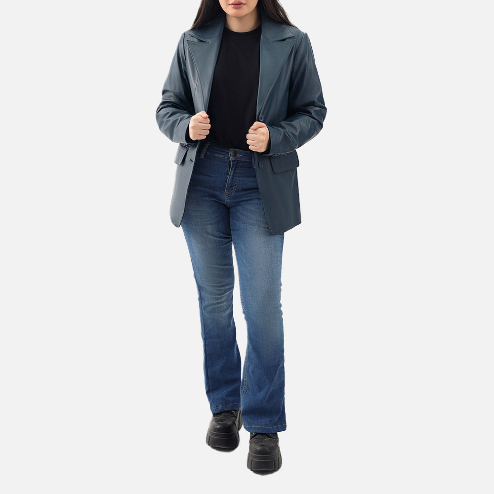 Vento Leather Blazer