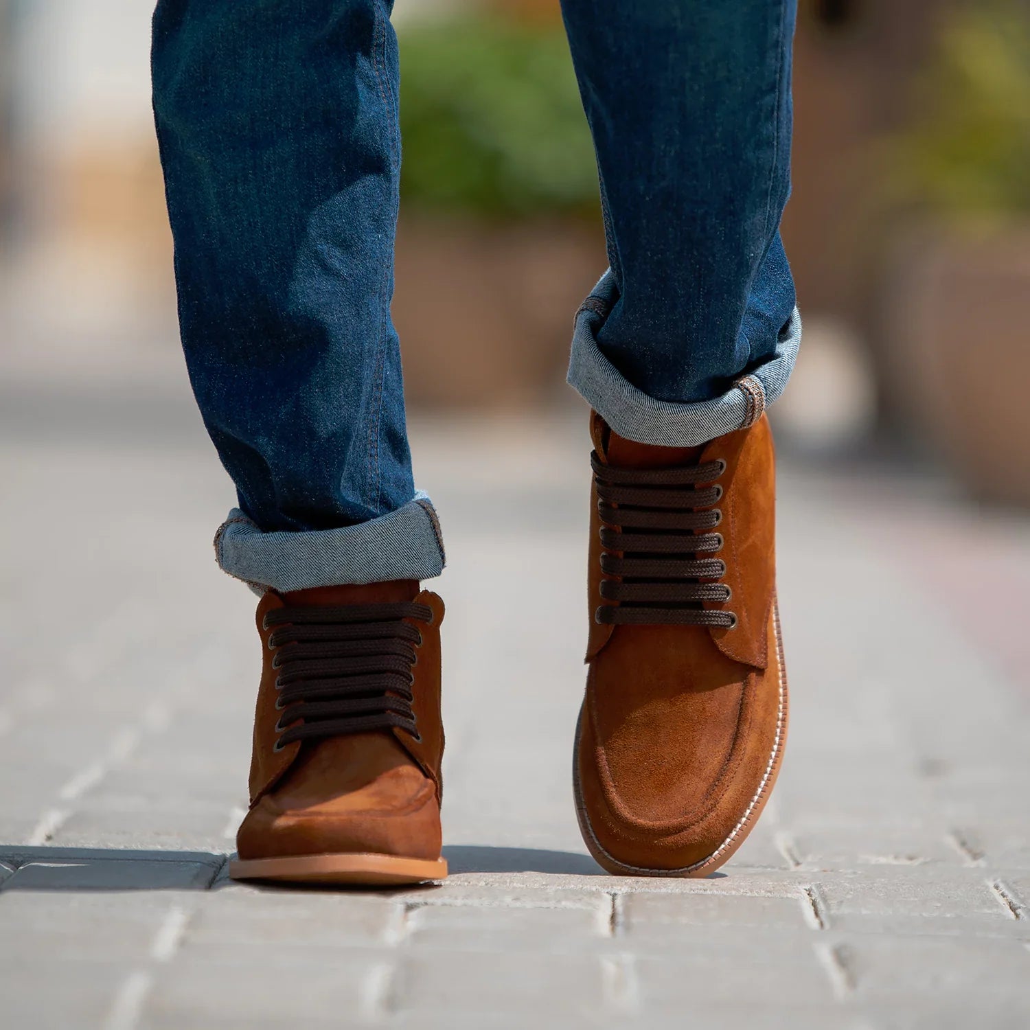 Orlaven Bearman Moc Toe Brown Suede Boots footwear image 7