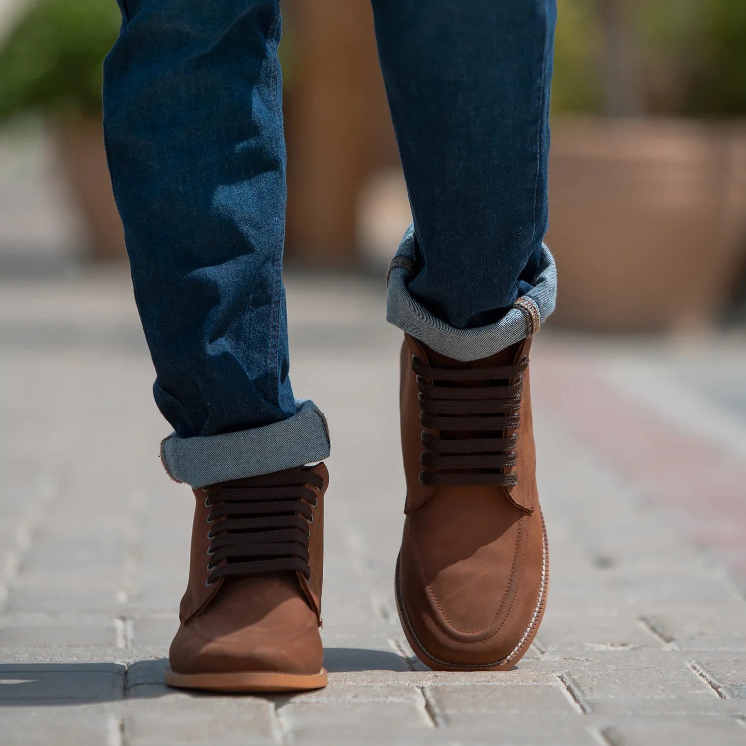 Orlaven Bearman Moc Toe Pull-up Brown Leather Boots footwear image 7