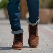 Orlaven Bearman Moc Toe Pull-up Brown Leather Boots footwear image 7