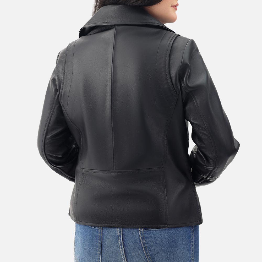 Donna Leather Biker Jacket