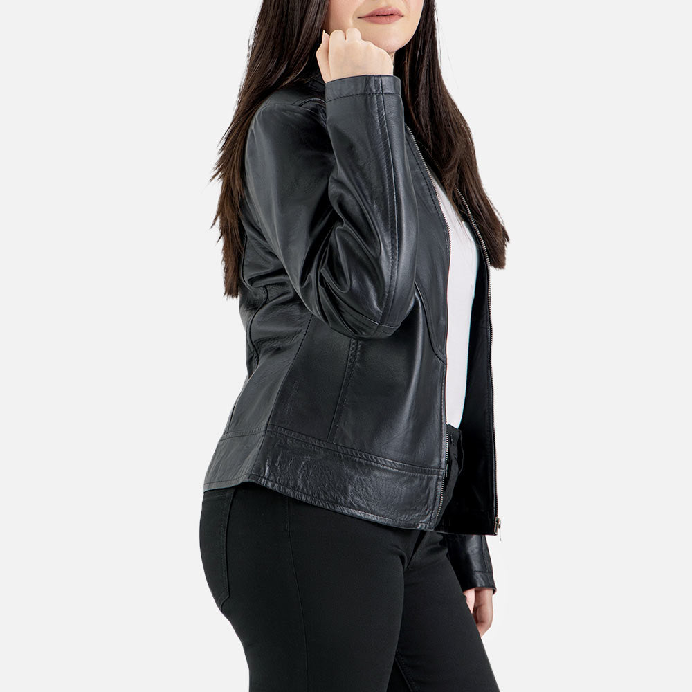 Sestriere Leather Biker Jacket