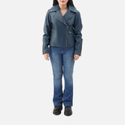 Donna Leather Biker Jacket