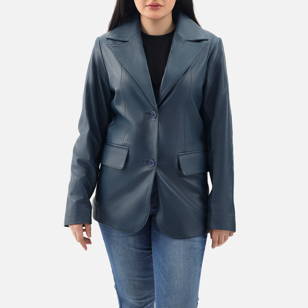 Vento Leather Blazer