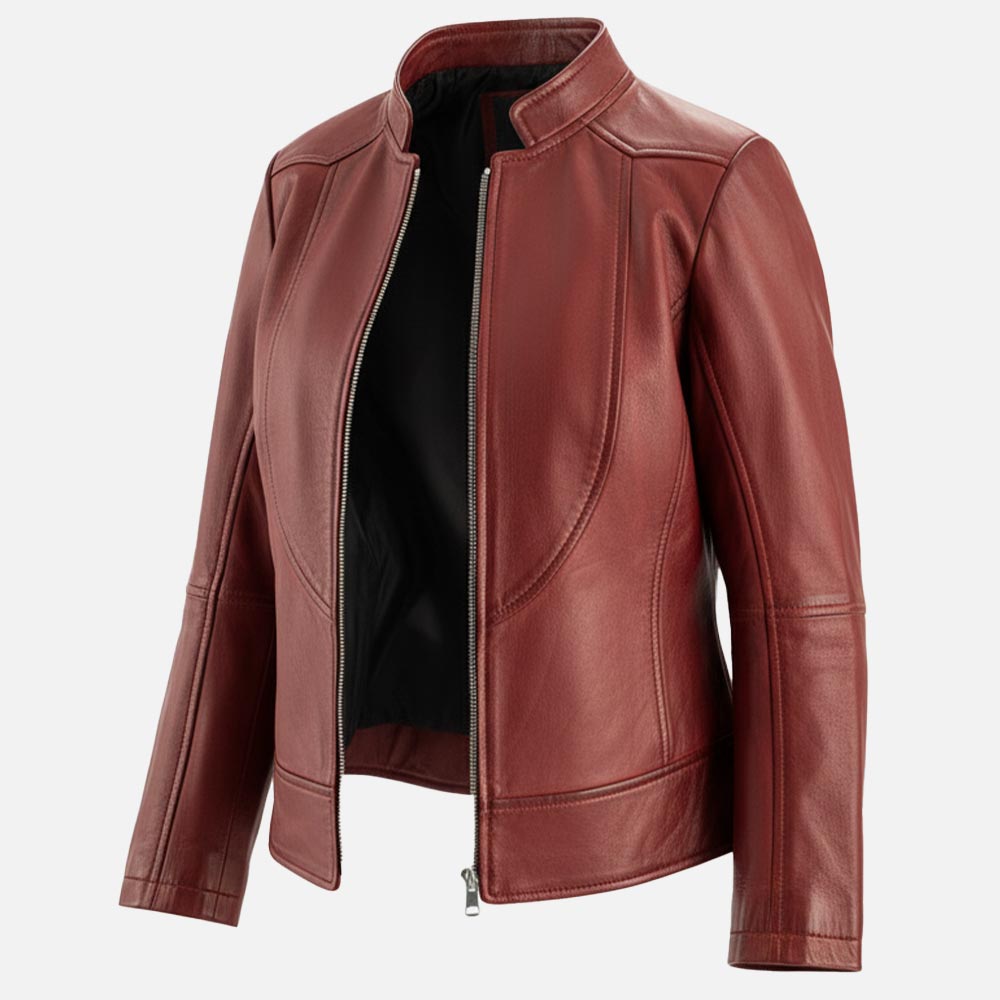 Sestriere Leather Biker Jacket