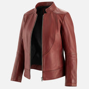 Sestriere Leather Biker Jacket