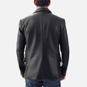 Bolzano Black Leather Coata - image 7