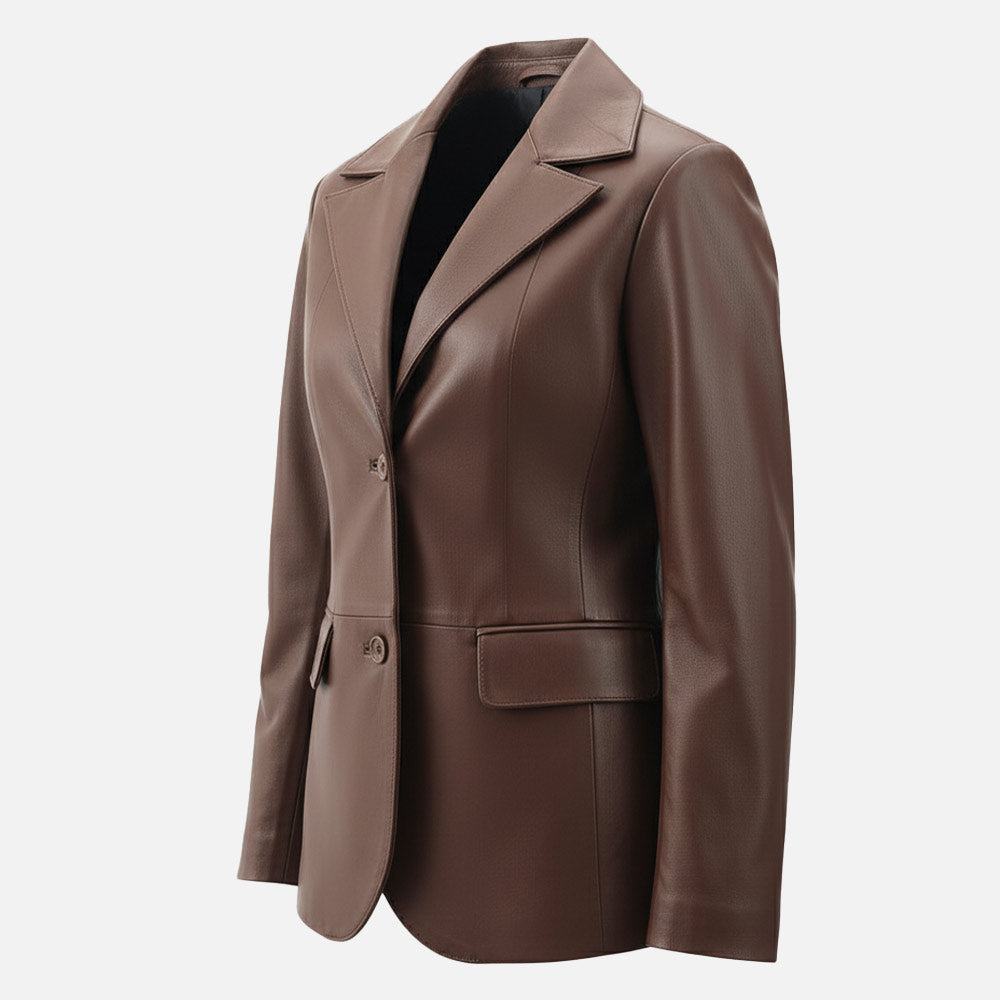 Vento Leather Blazer