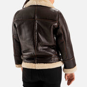 Freda B-3 Real Shearling Bomber Jacket