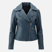 Donna Leather Biker Jacket