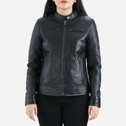 Nera Notte Leather Biker Jacket