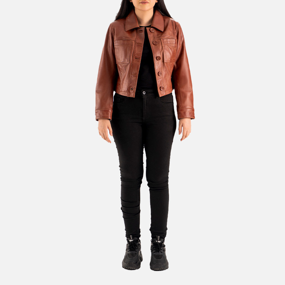 Capri Leather Biker Jacket