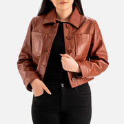 Capri Leather Biker Jacket