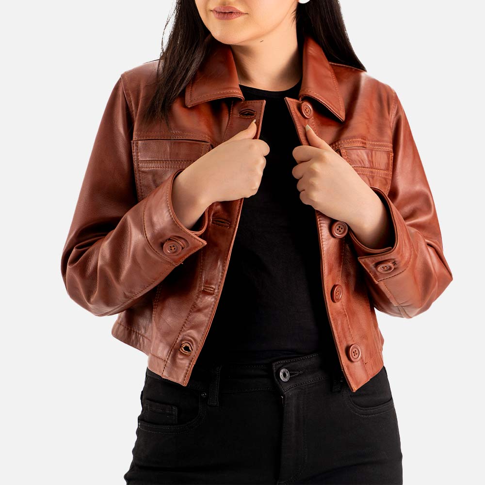 Capri Leather Biker Jacket