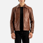 Tropea Brown Leather Jacket - image 1