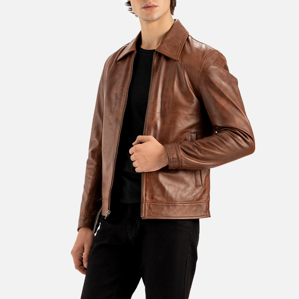 Tropea Brown Leather Jacket - image 2
