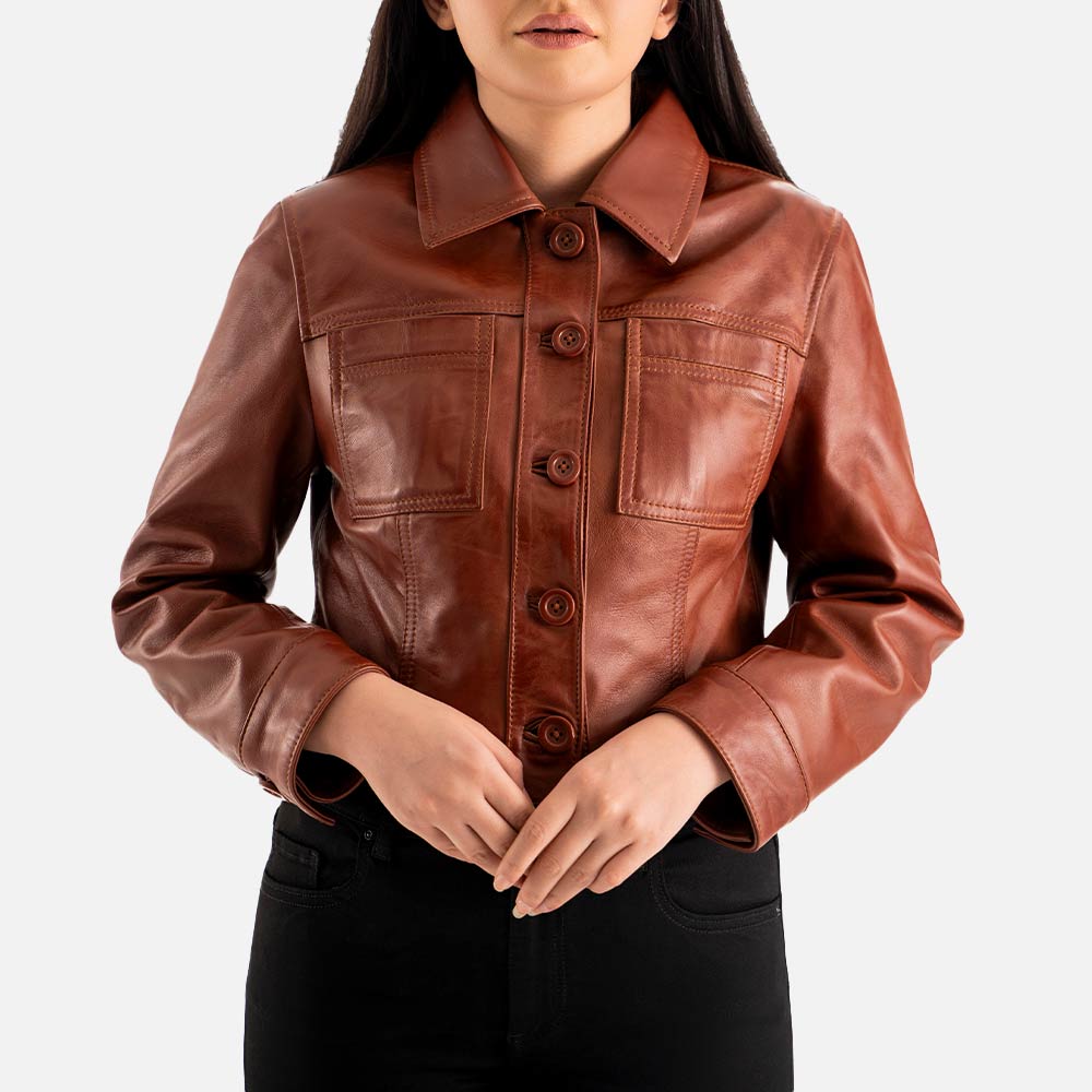 Capri Leather Biker Jacket