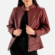 Sestriere Leather Biker Jacket