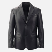 Bolzano Black Leather Coata - image 5