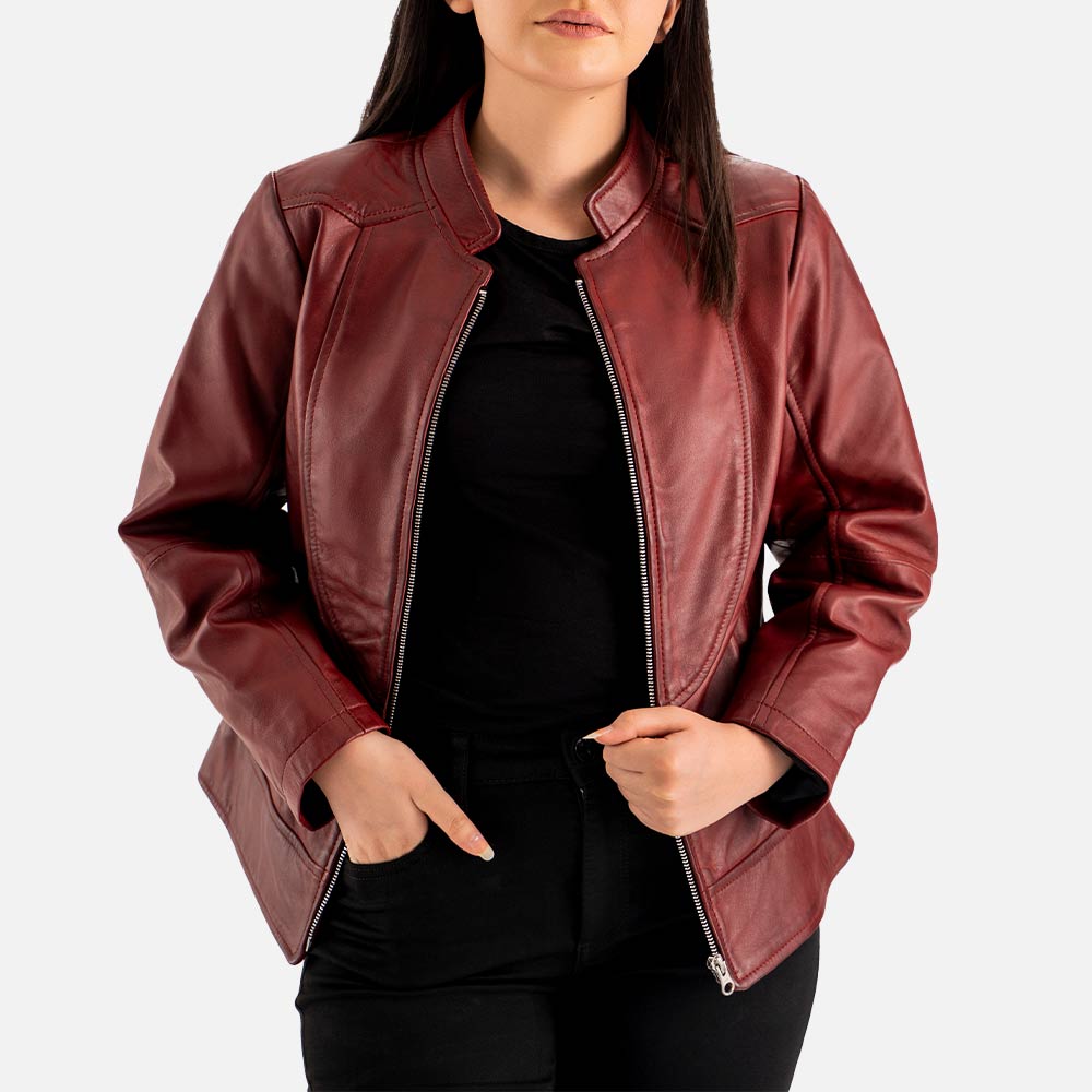 Sestriere Leather Biker Jacket