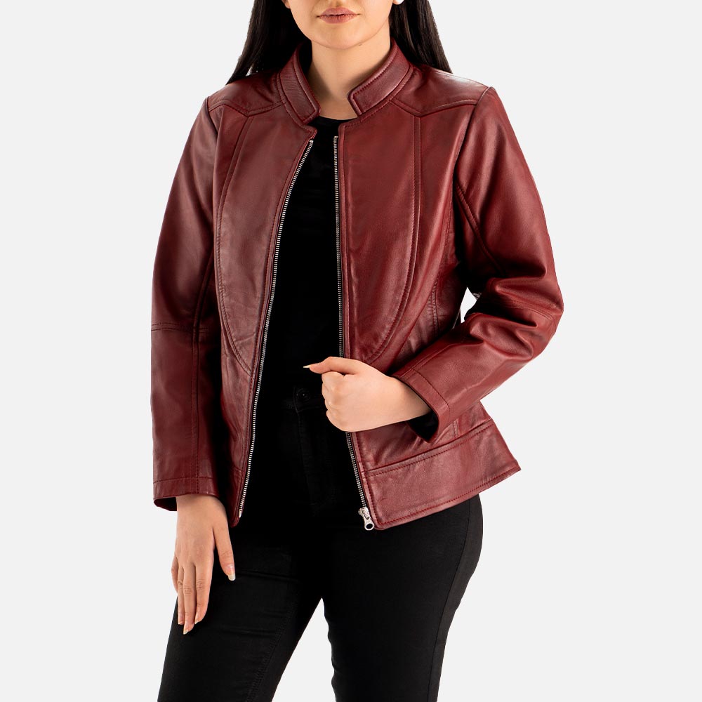 Sestriere Leather Biker Jacket