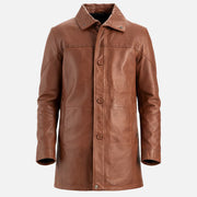 Sardegna Brown Leather Coat - image 11
