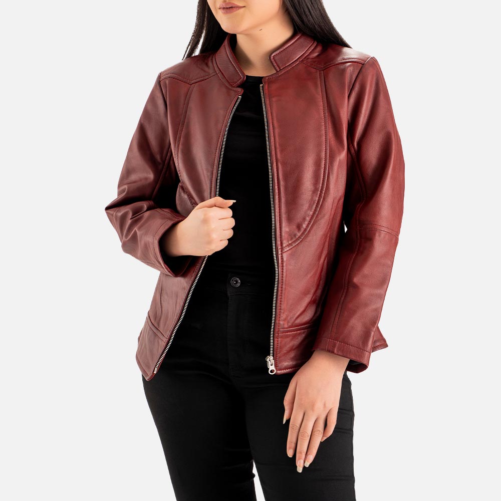 Sestriere Leather Biker Jacket