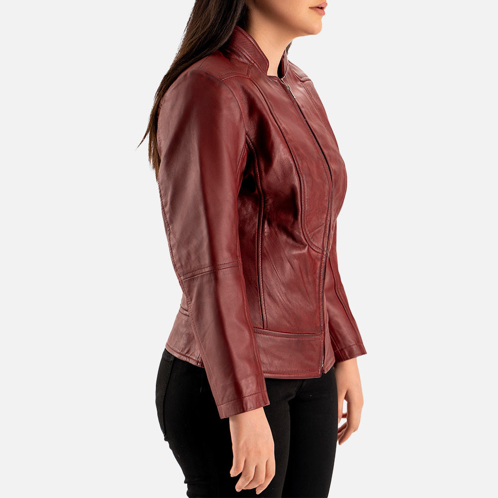 Sestriere Leather Biker Jacket