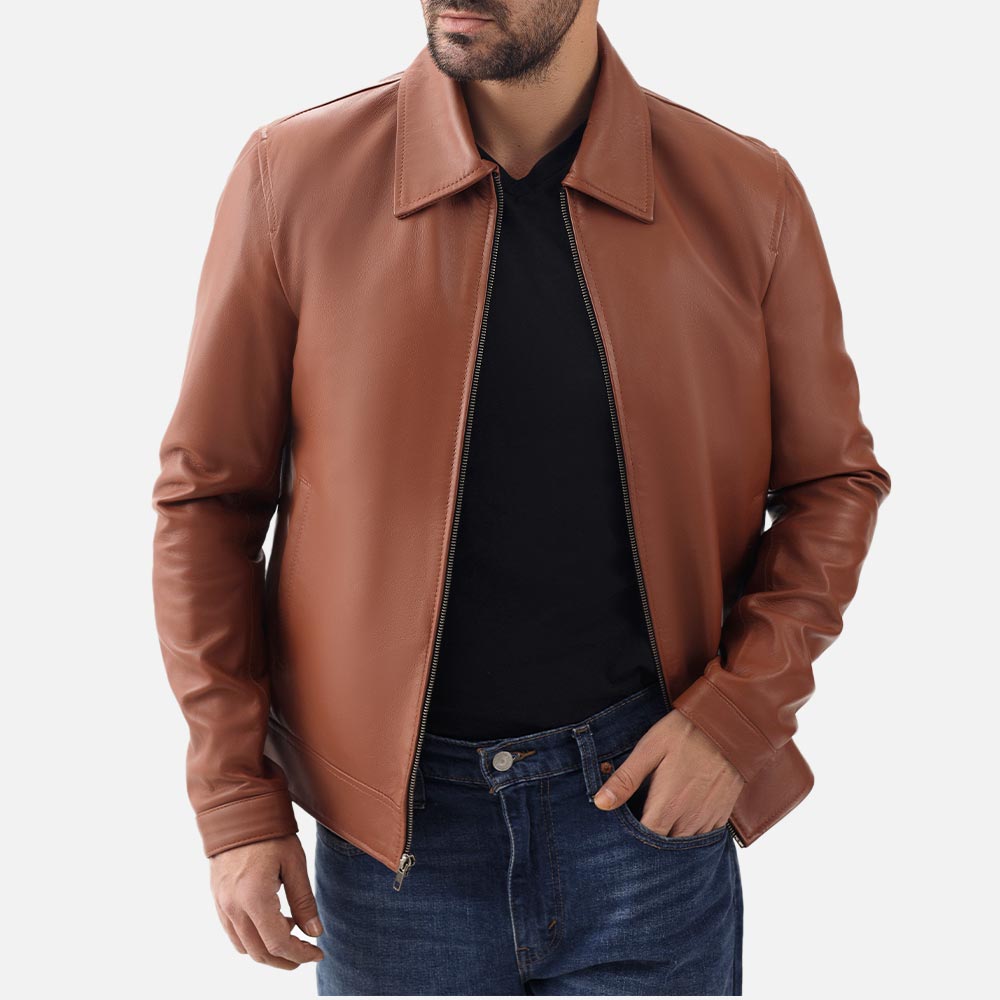 Tropea Tan Leather Jacket - image 1