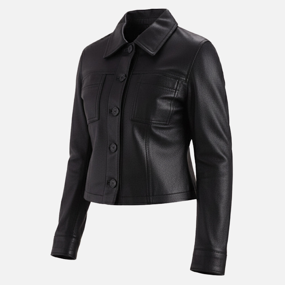 Capri Leather Biker Jacket