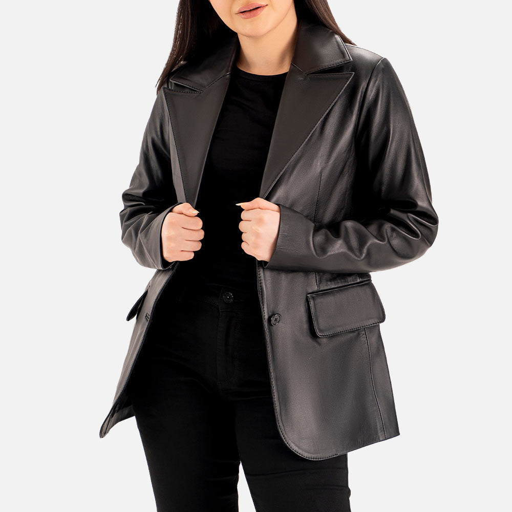 Vento Leather Blazer