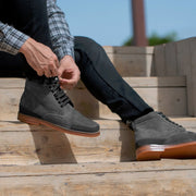 Orlaven Carnell Moc Toe Grey Suede Boots footwear image 4
