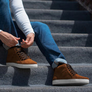 Orlaven Marty High Top Brown Suede Sneakers footwear image 5