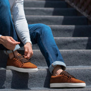 Orlaven Murphy Low Top Brown Suede Sneakers footwear image 4