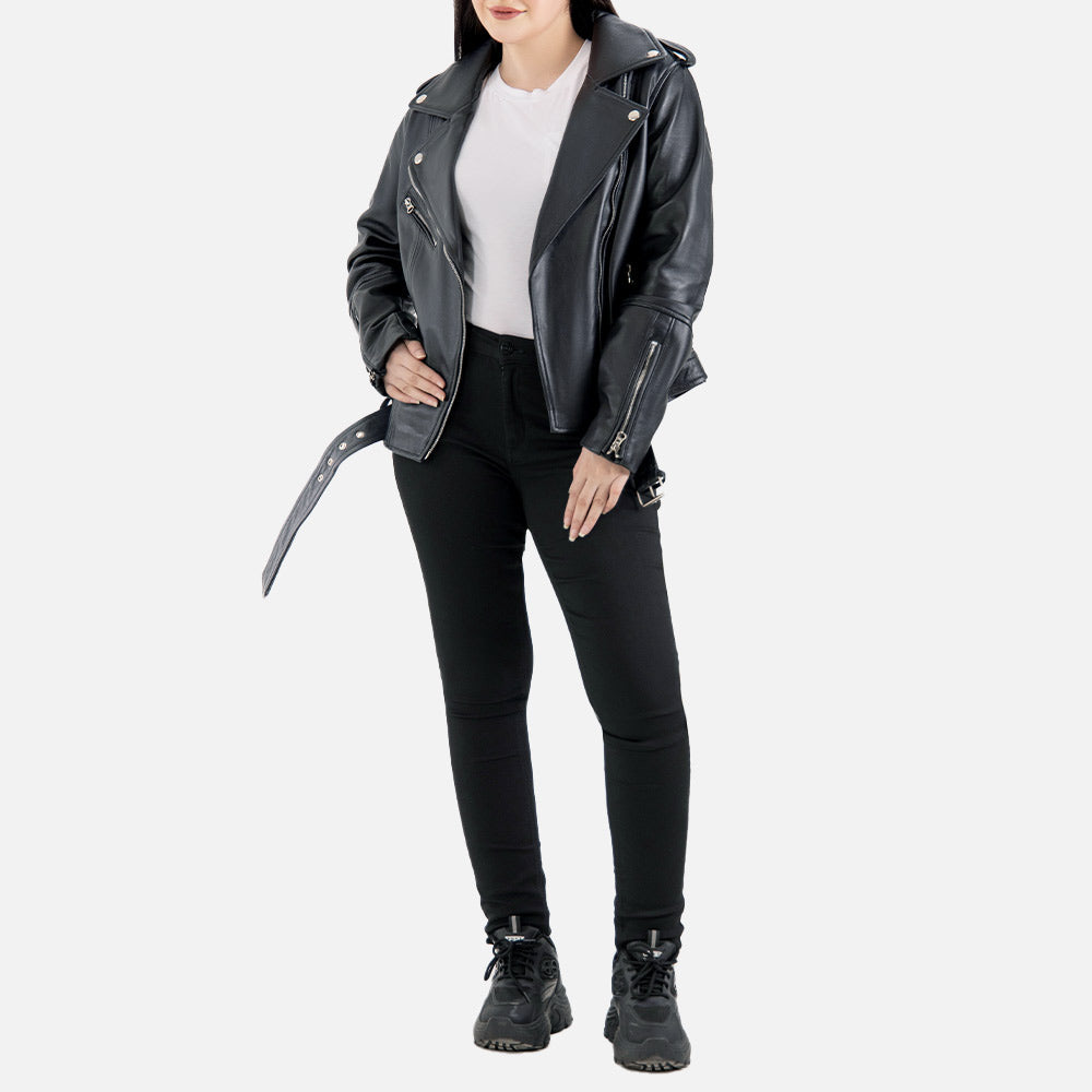 Pelle Rosa Leather Biker Jacket