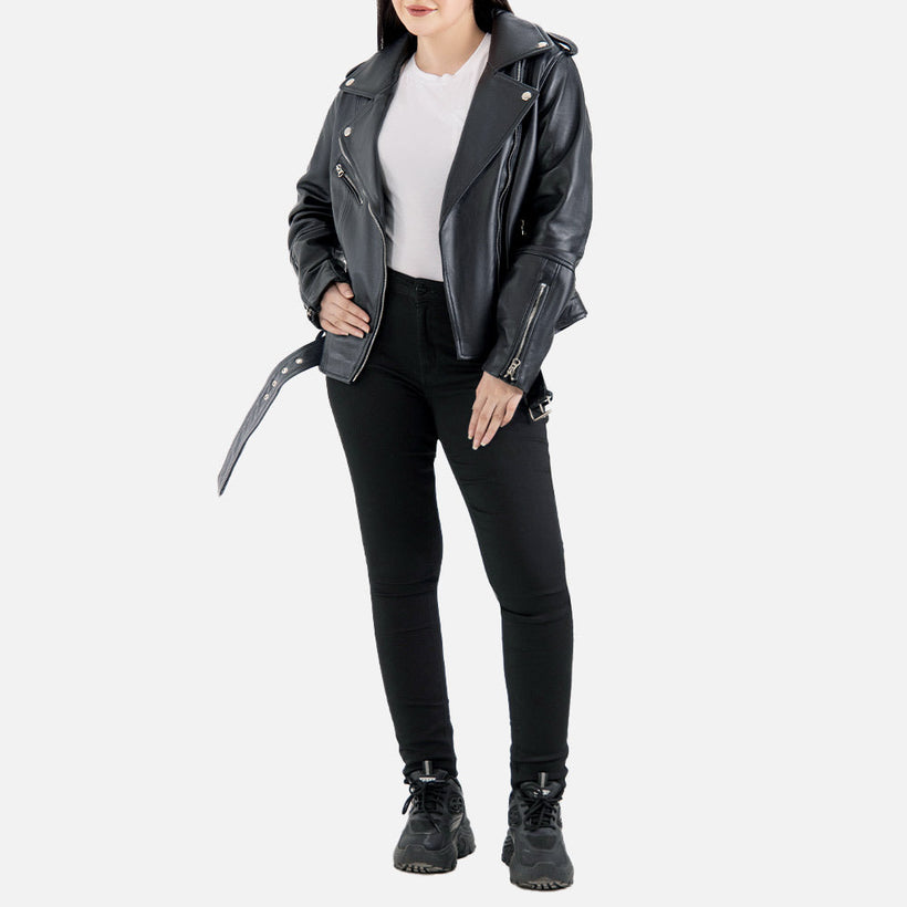 Pelle Rosa Leather Biker Jacket