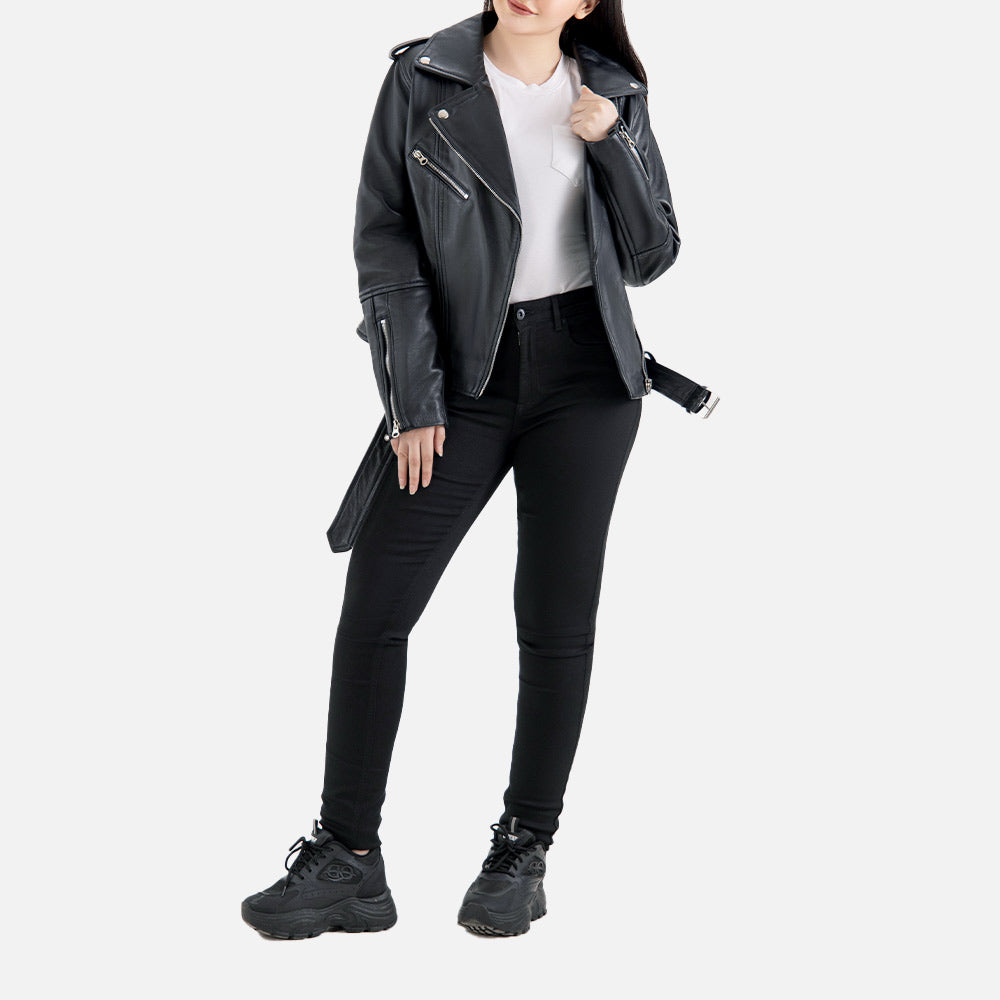 Pelle Rosa Leather Biker Jacket