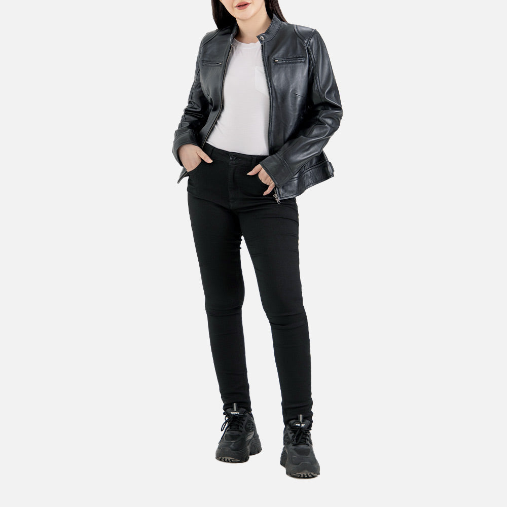 Nera Notte Leather Biker Jacket