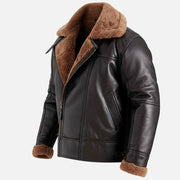 Merano Brown Real Shearling Bomber Jacket - image 9