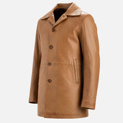 Sicilia Tan Leather Coat - image 10