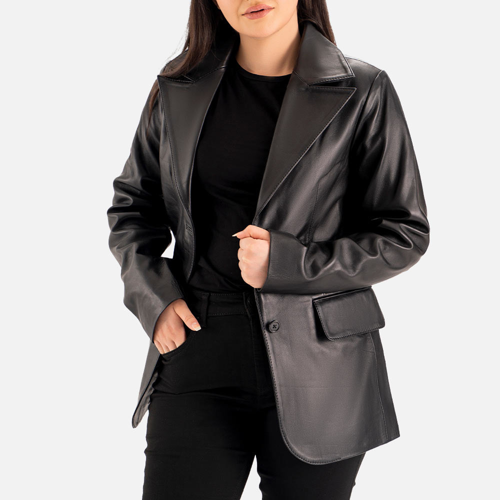 Vento Leather Blazer