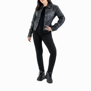 Capri Leather Biker Jacket
