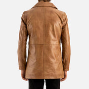 Sicilia Tan Leather Coat - image 9