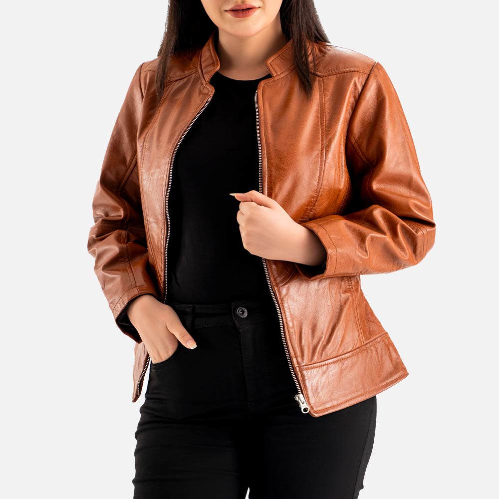 Sestriere Leather Biker Jacket