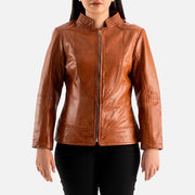 Sestriere Leather Biker Jacket