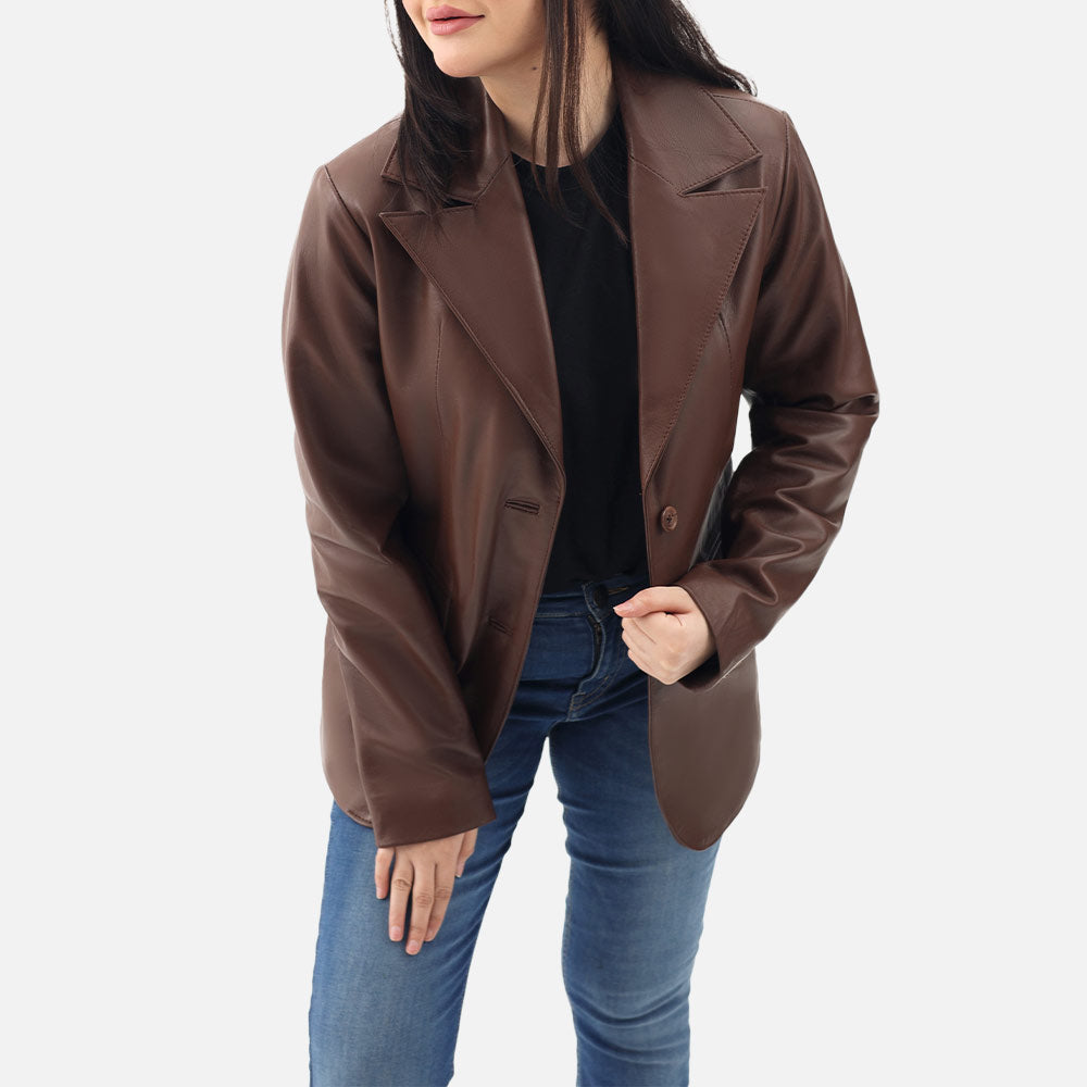 Vento Leather Blazer