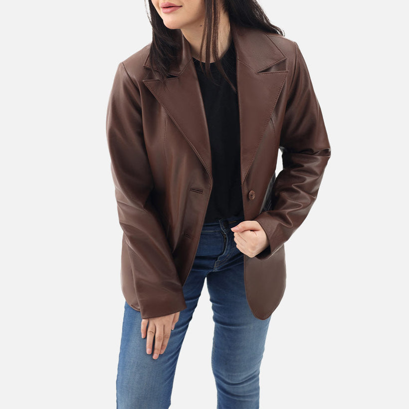 Vento Leather Blazer