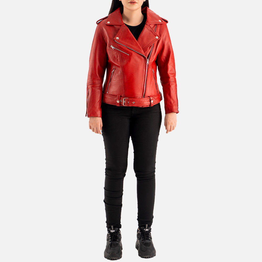 Pelle Rosa Leather Biker Jacket
