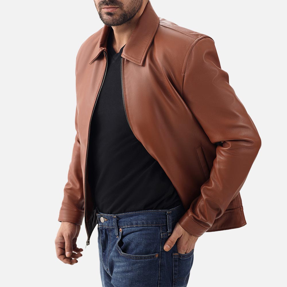 Tropea Tan Leather Jacket - image 3